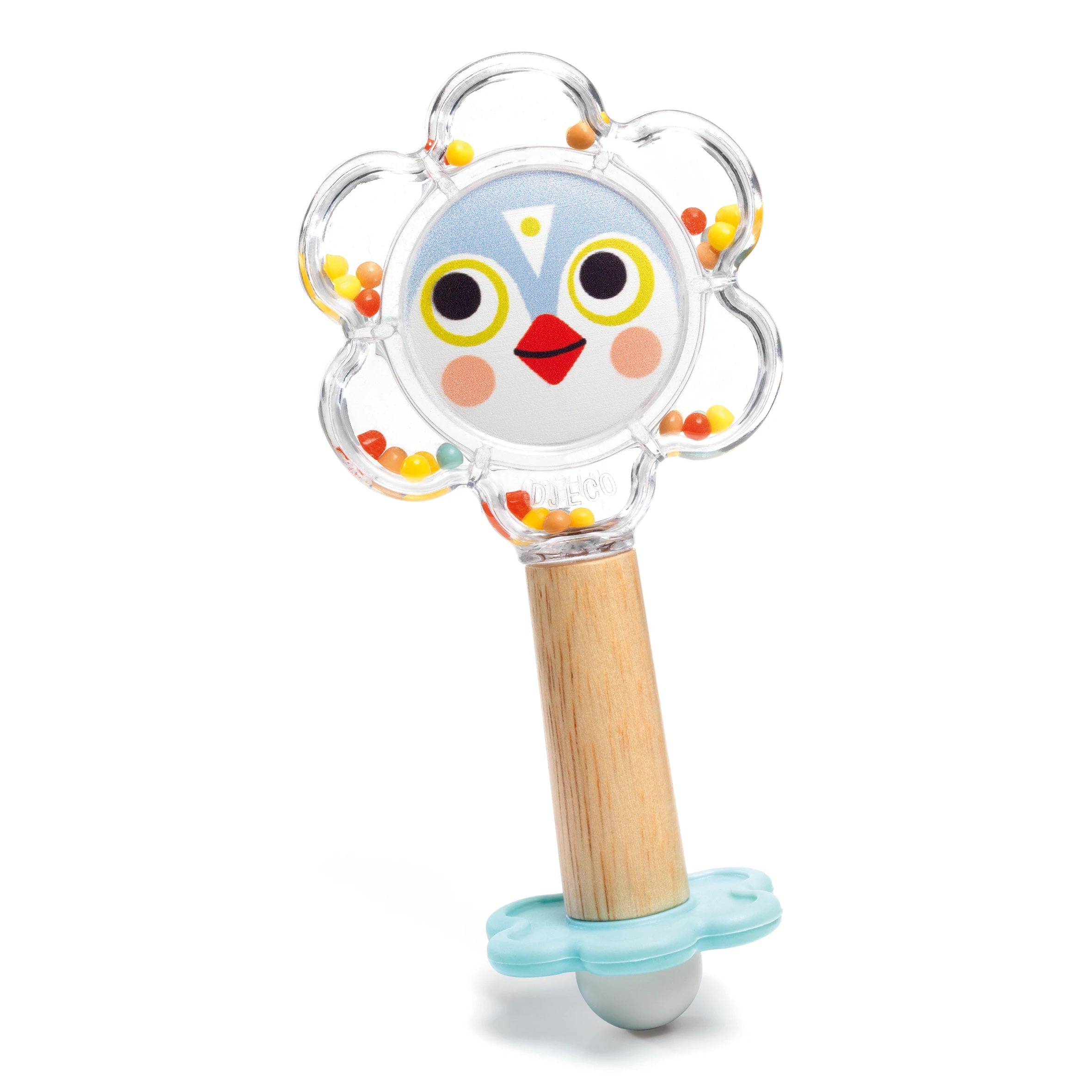 Baby White Baby Flower Rattle