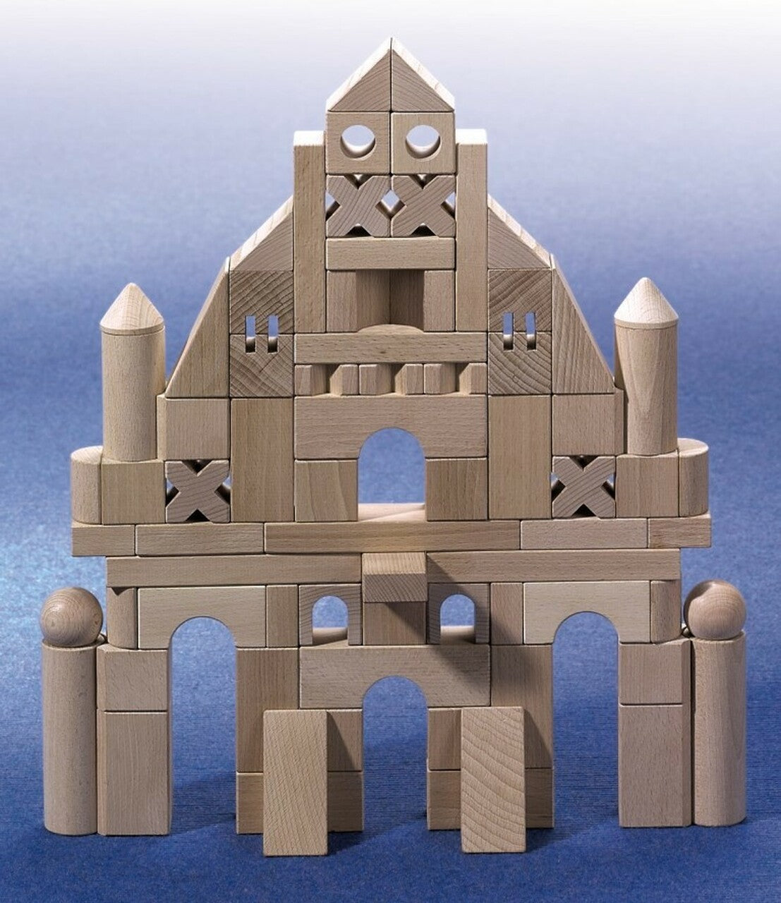Basic Building Blocks 102 Piece Extra Large Wooden Starter Set
