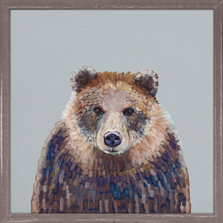 Bear Hug, Mini Framed Canvas
