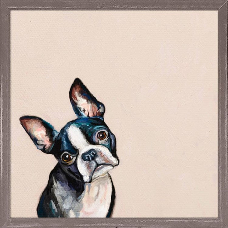 Best Friend - Boston Terrier, Mini Framed Canvas