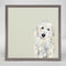 Best Friend - White Golden Doodle, Mini Framed Canvas
