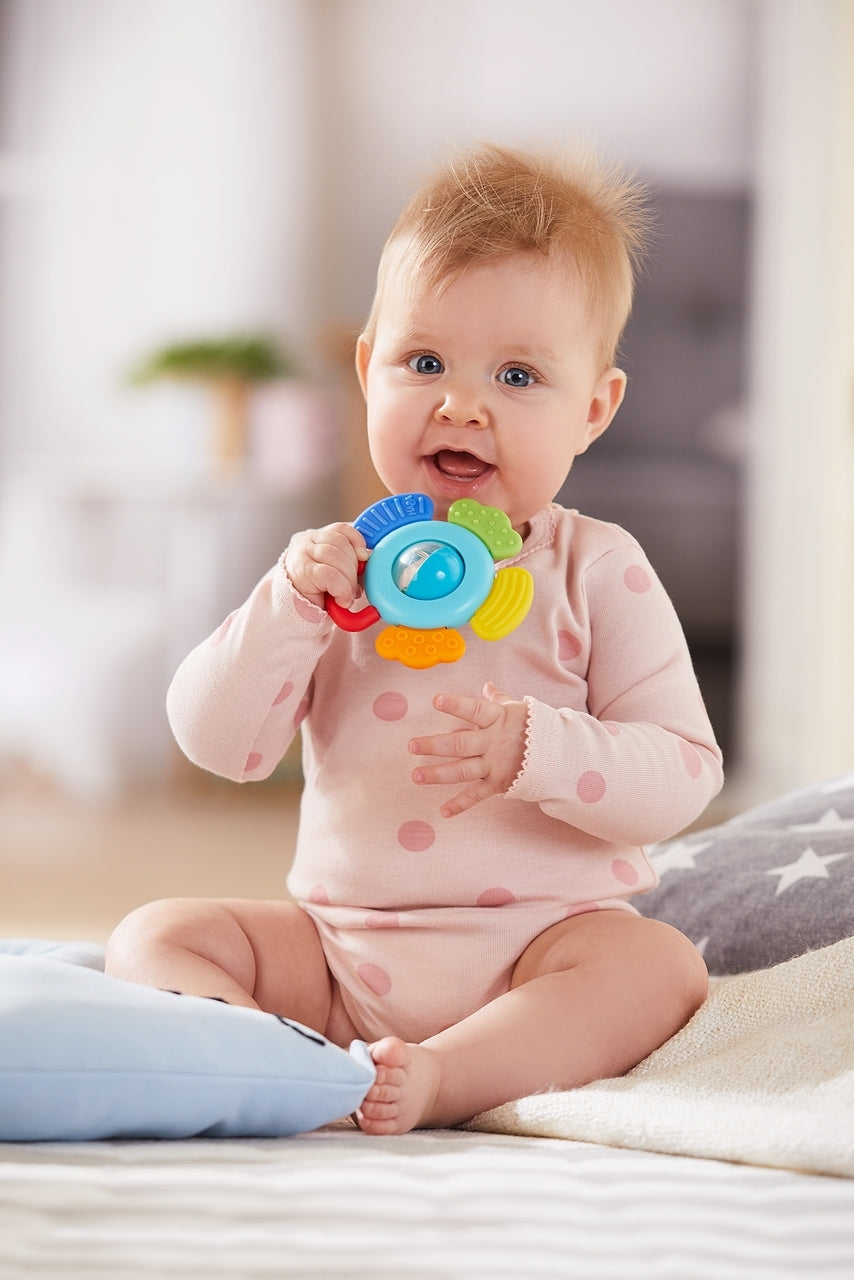 Blossom Plastic Baby Rattle & Teething Toy