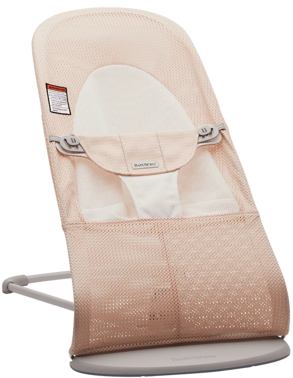 Bouncer Balance Soft, Light Grey Frame, Mesh, PearlyPink/White