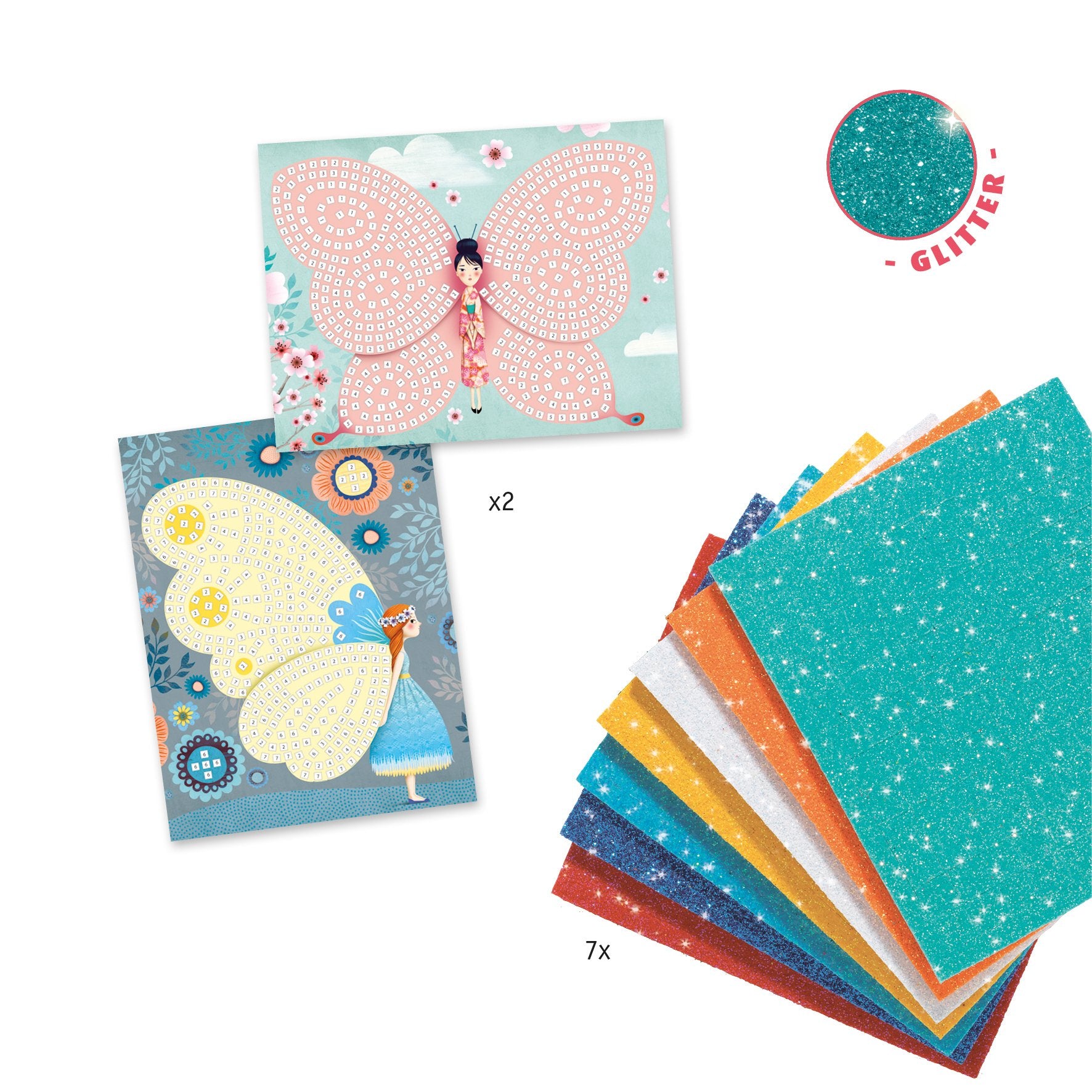 Butterflies Sticker Mosaic Craft Kit