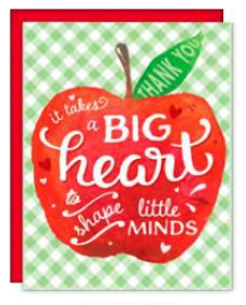 Card - It Takes Big Heart To Shape Little Minds