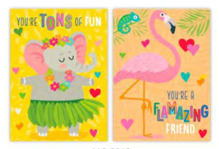 Card - Kids Valentines, Tons Of Fun & Flamazing Friend
