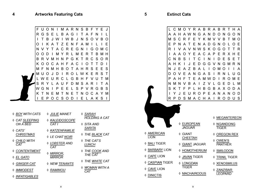Cat Lover's Wordsearch