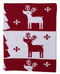 Red Reindeer Knit Novelty Blanket