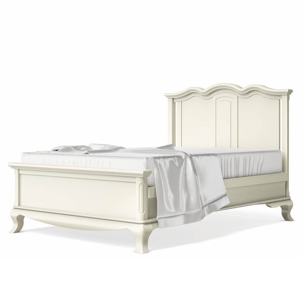 Full Bed Solid Back Bianco Satinato