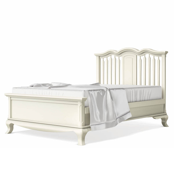 Full Bed Open Back Washed White