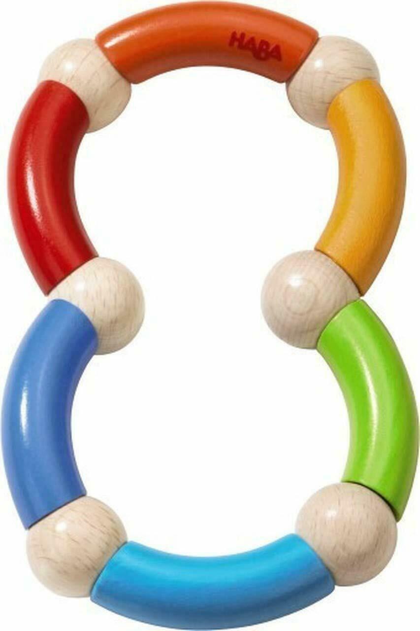 Color Snake Wooden Rattle & Fidget Toy