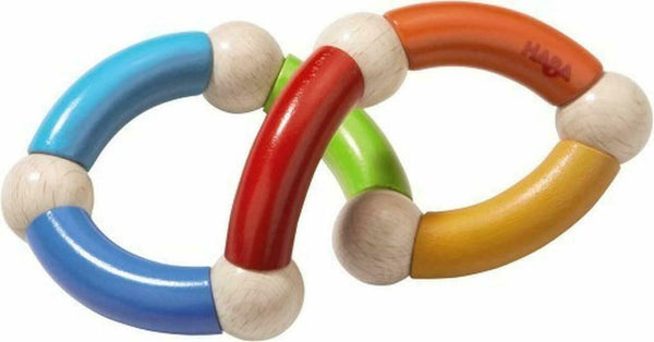 Color Snake Wooden Rattle & Fidget Toy