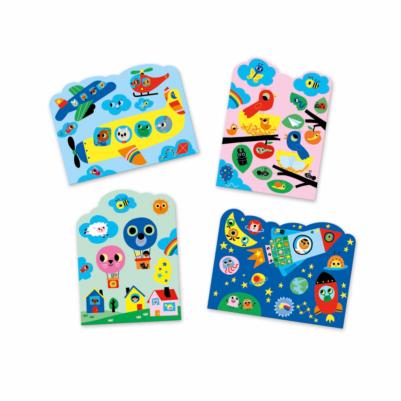 Djeco Coloring Set - Paint w/ Water: Hidden in the Sky