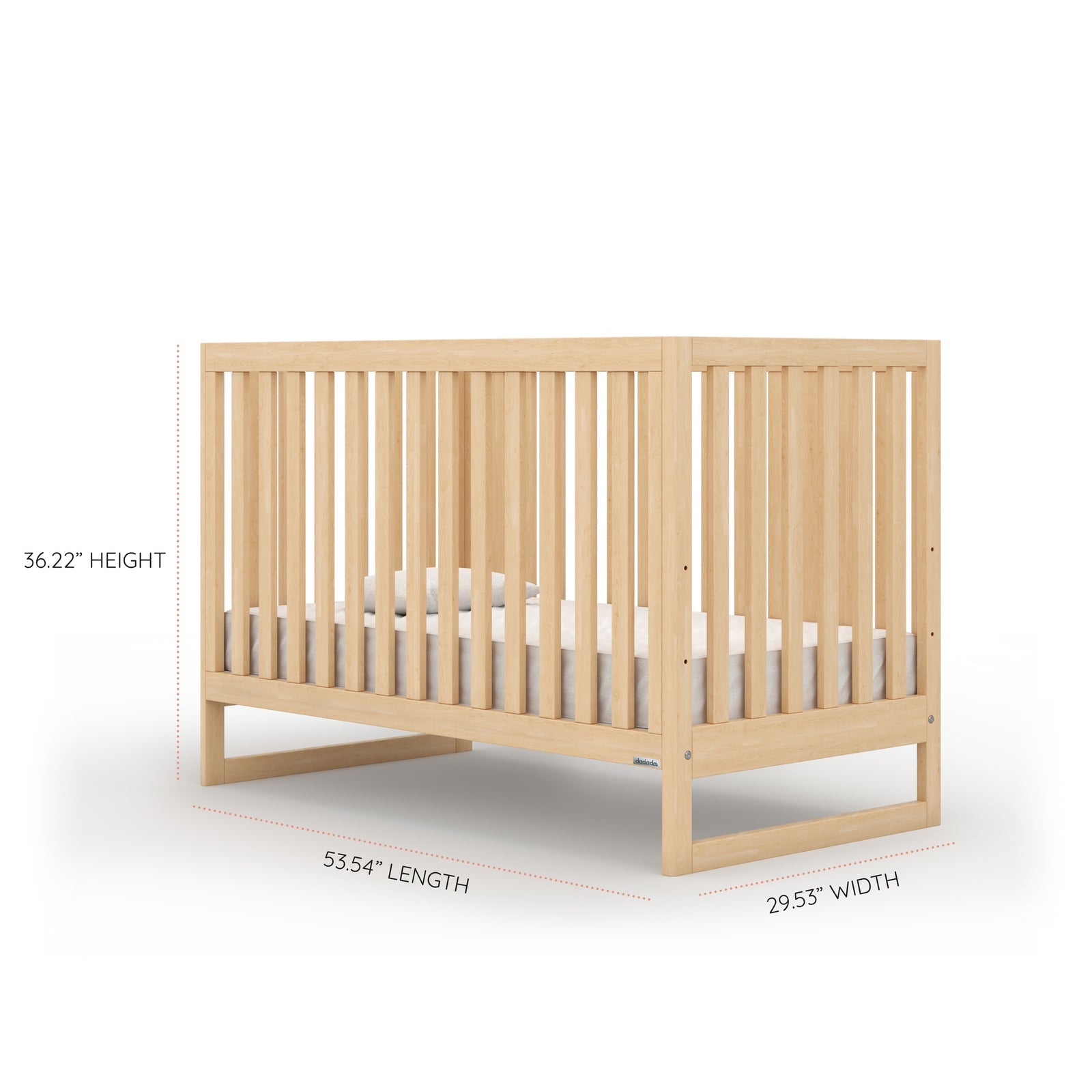 Austin 3-in-1 Convertible Crib Natural
