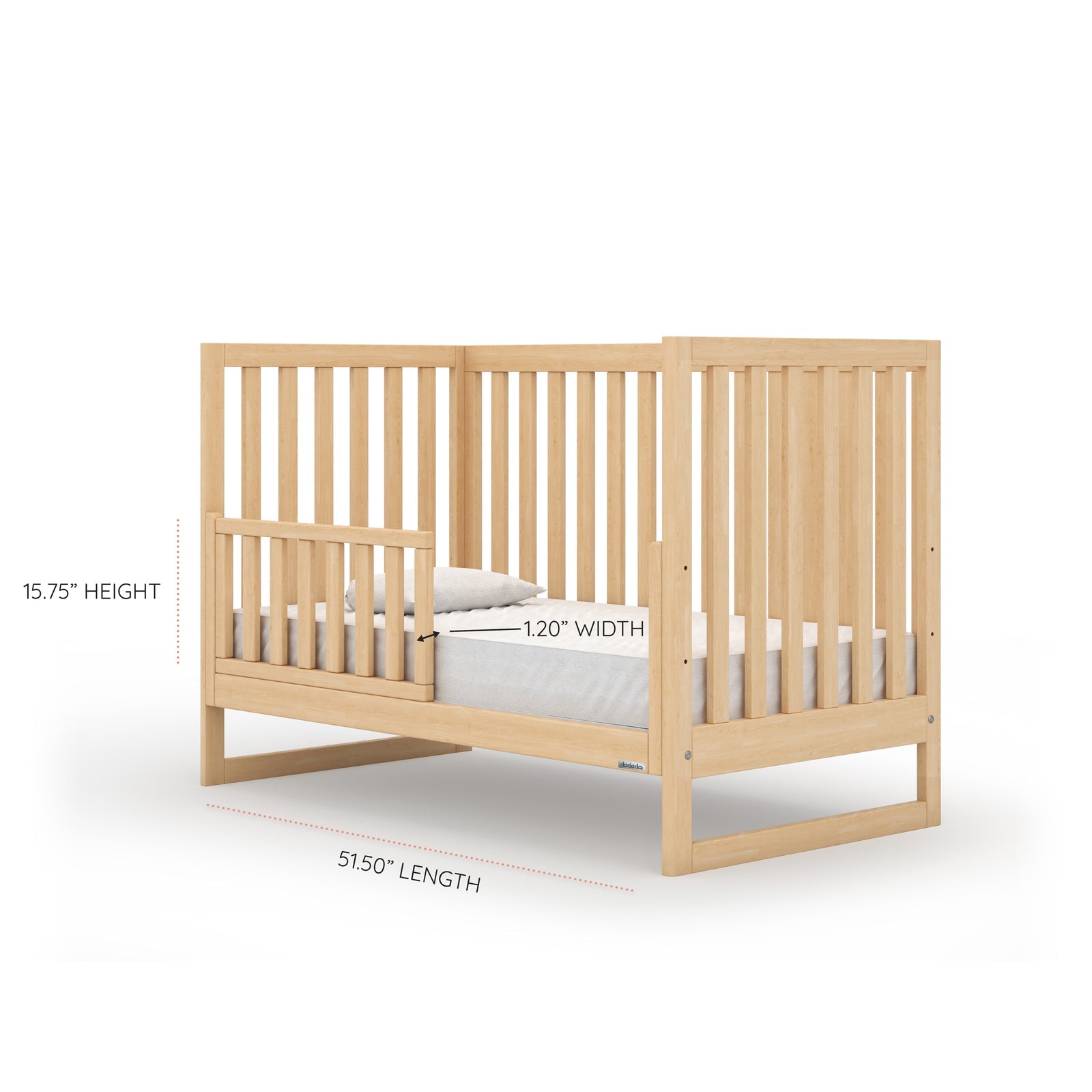 Austin 3-in-1 Convertible Crib Natural
