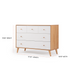 Austin 5-drawer Dresser White/Red Oak
