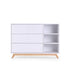 Central Park 3-drawer, Two Shelves Dresser White/Natural