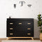 Soho 5-Drawer Dresser Black/Natural