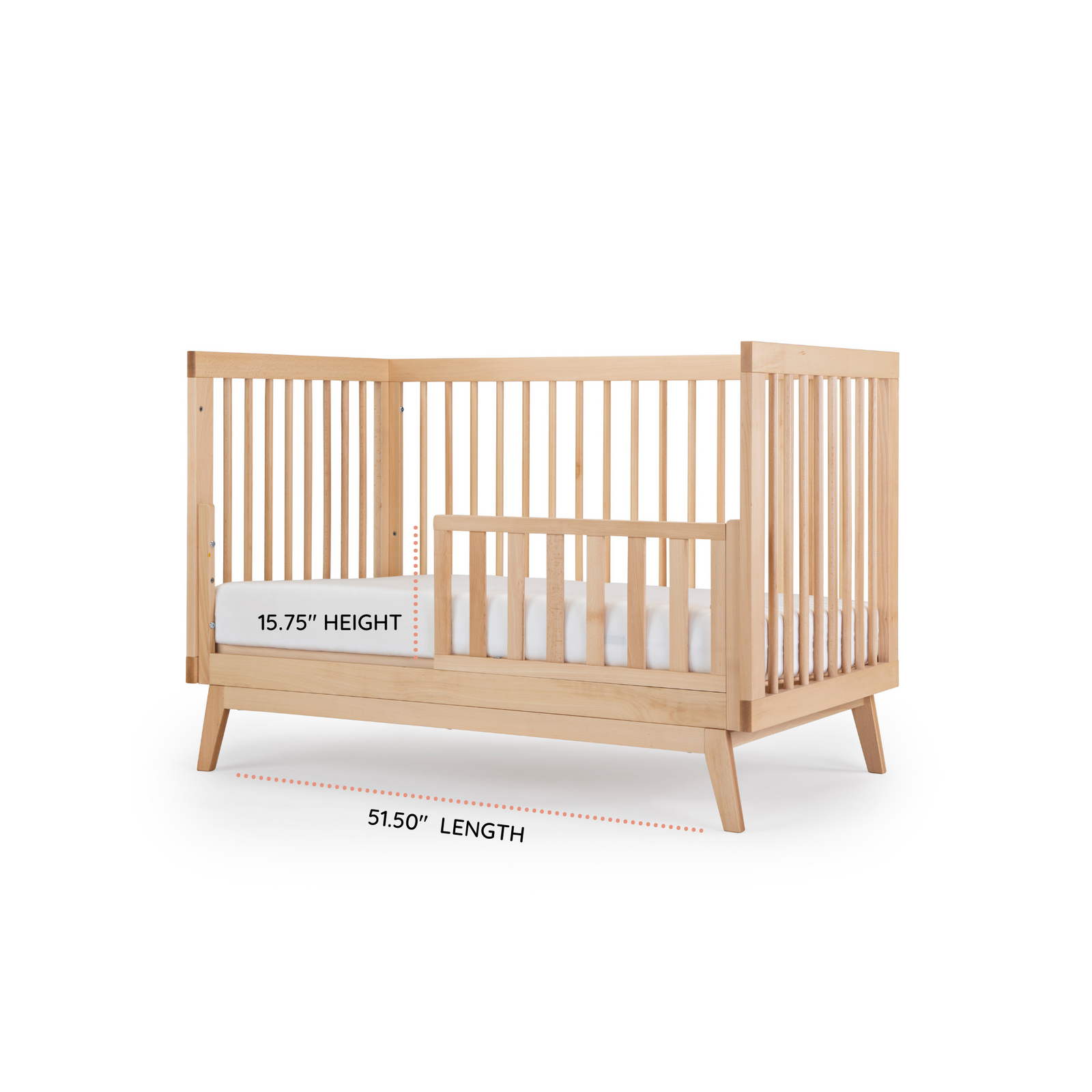 Soho 3-in-1 Convertible Crib Natural