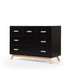 Soho 5-Drawer Dresser Black/Natural