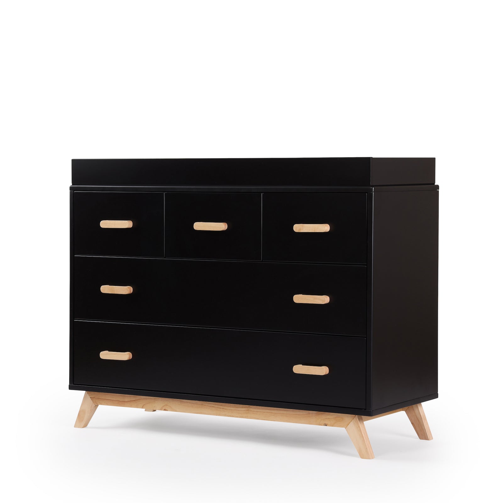 Soho 5-Drawer Dresser Black/Natural