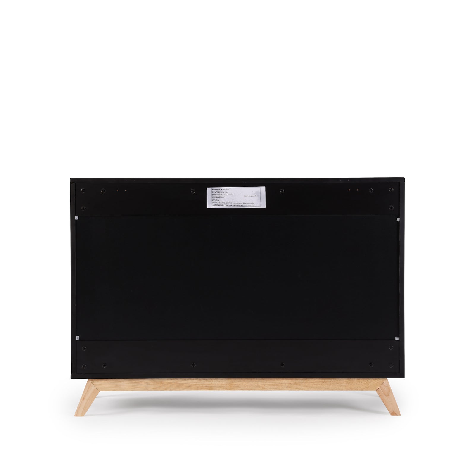 Soho 5-Drawer Dresser Black/Natural
