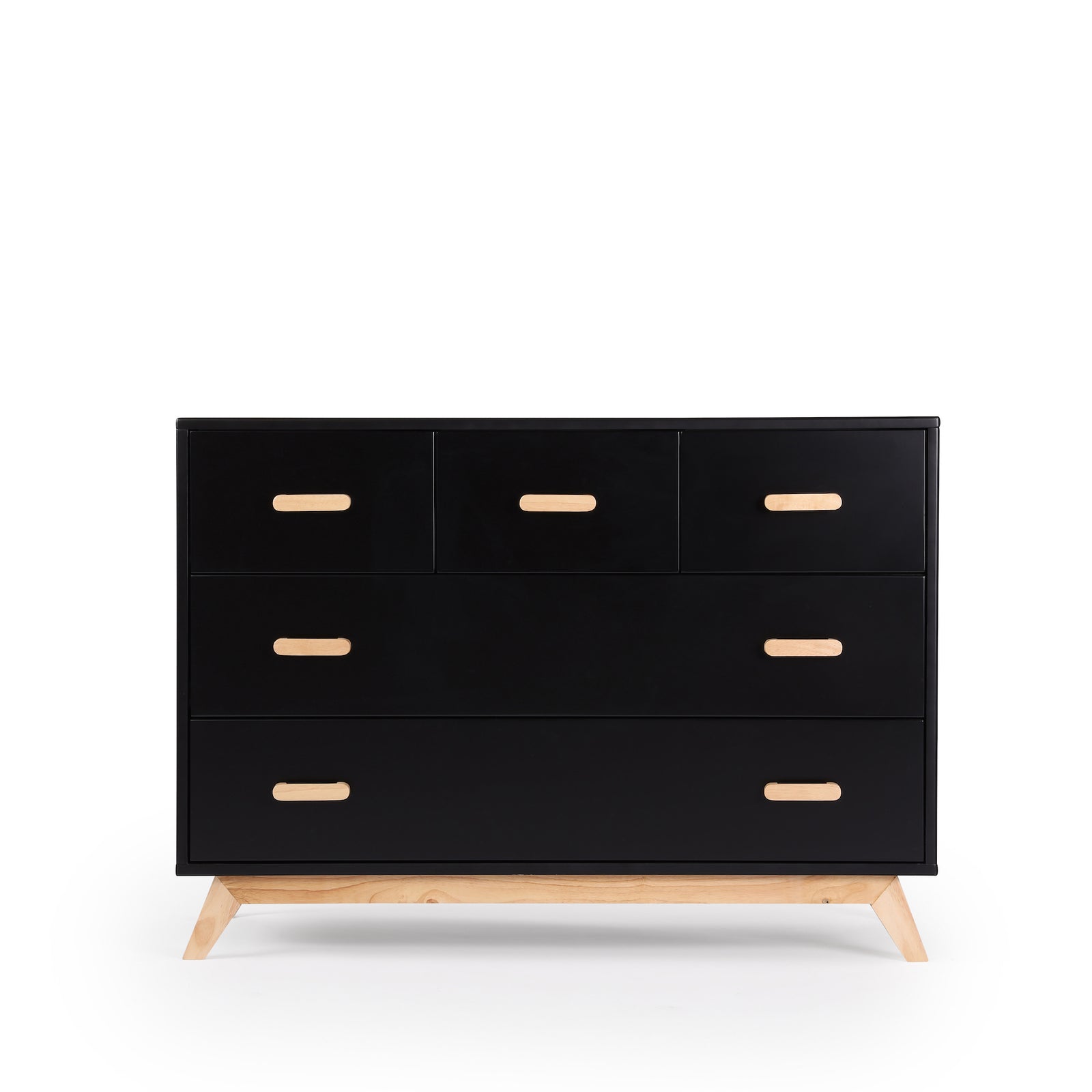 Soho 5-Drawer Dresser Black/Natural