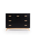 Soho 5-Drawer Dresser Black/Natural