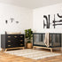 Soho 5-Drawer Dresser Black/Natural