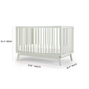 Soho 3-in-1 Convertible Crib Sage