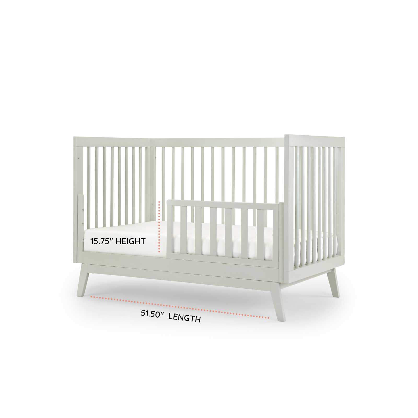 Soho 3-in-1 Convertible Crib Sage