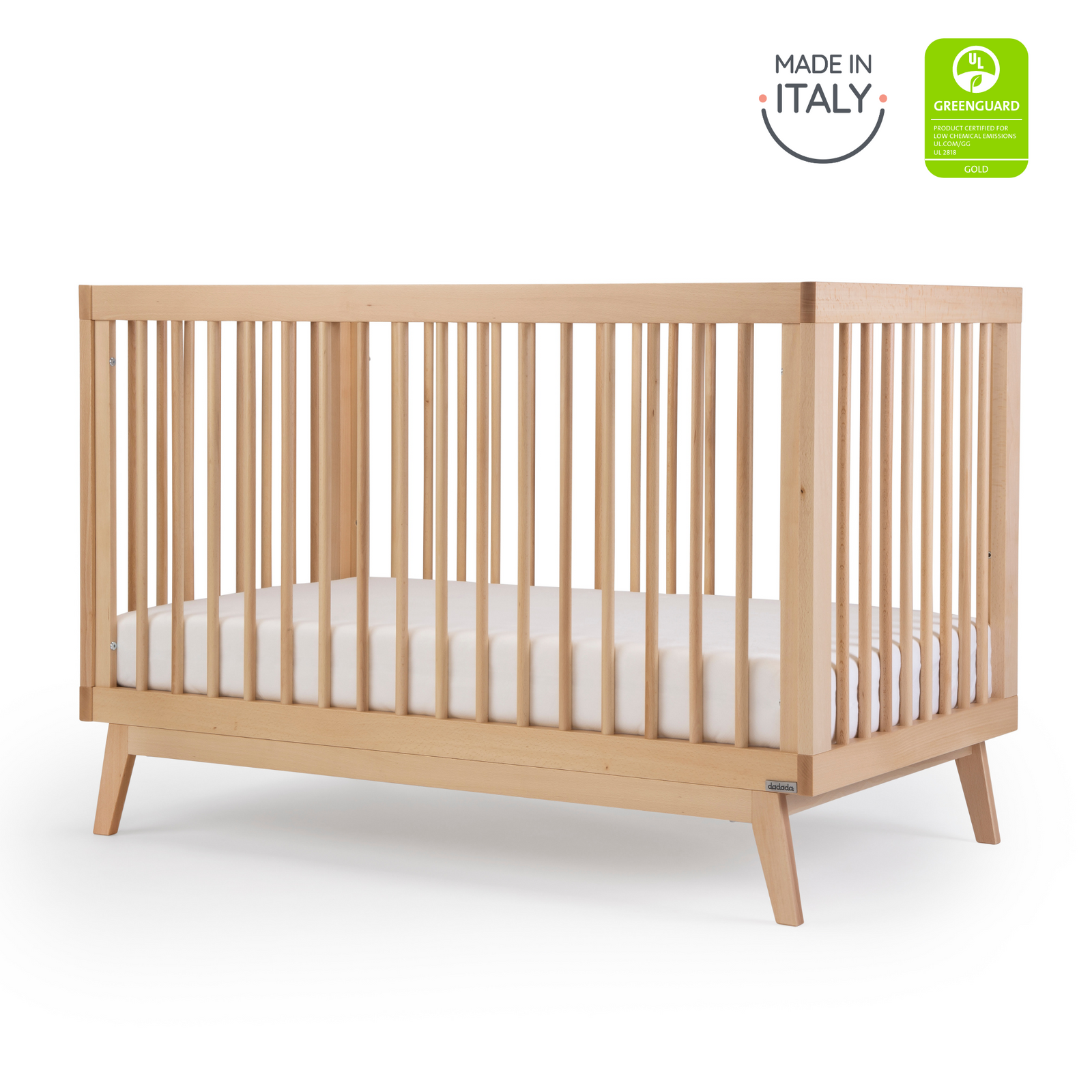 Soho 3-in-1 Convertible Crib Natural