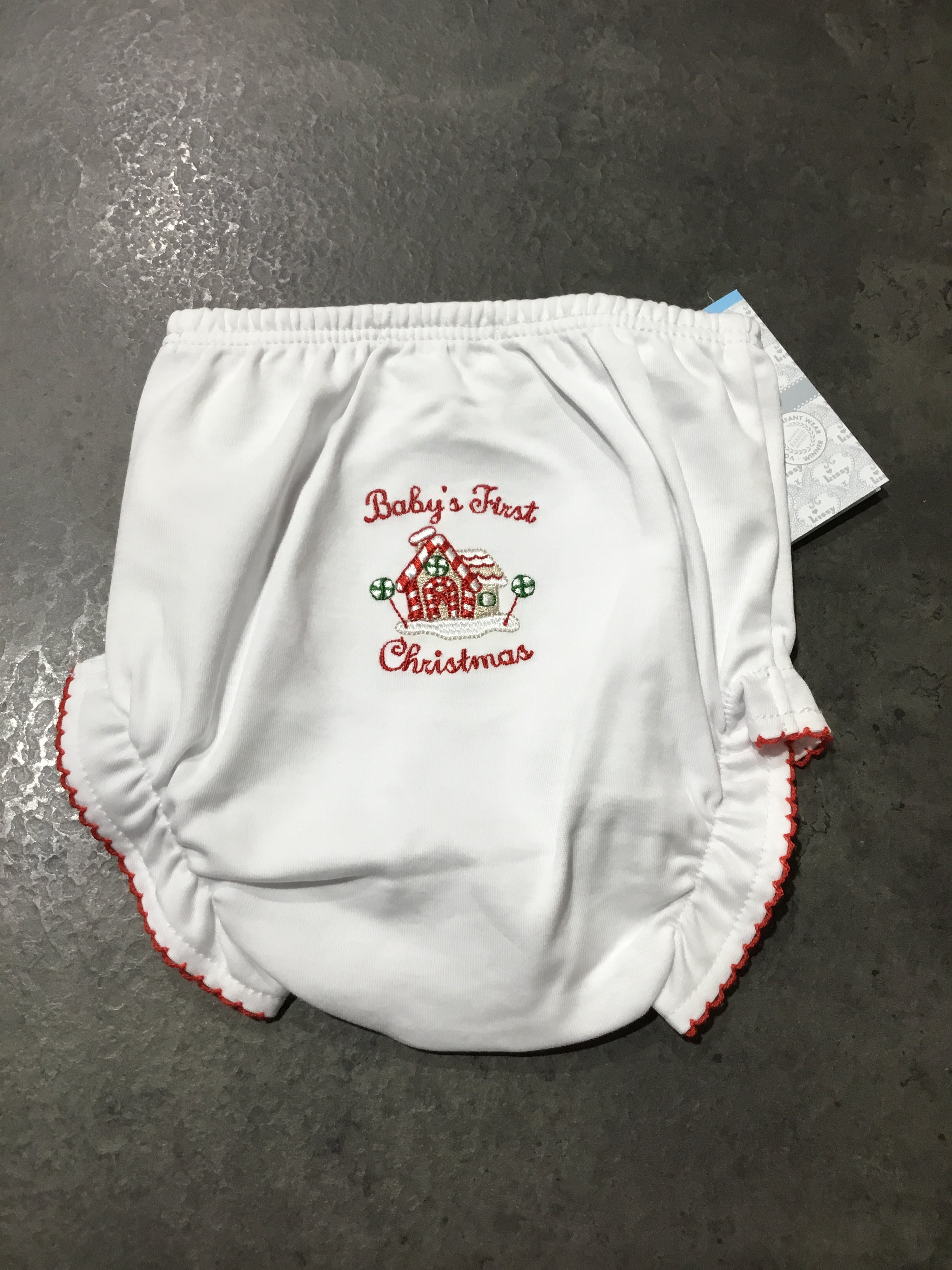 Baby’s 1st Christmas Diaper Cover