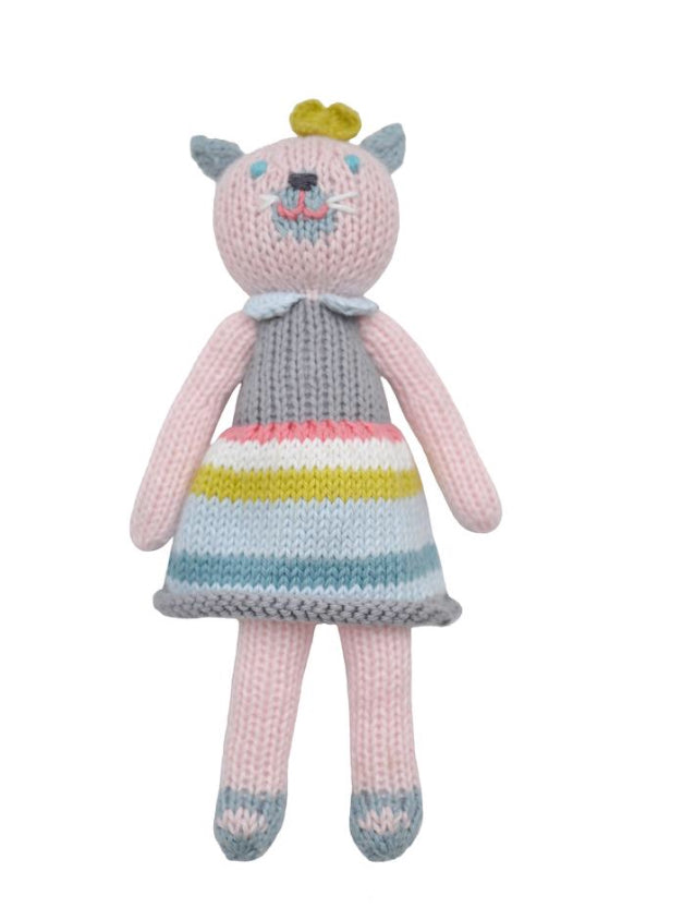 BlaBla Kids School Book Girl Cat Rattle