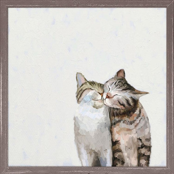Feline Friends - Cat Pair, Mini Framed Canvas