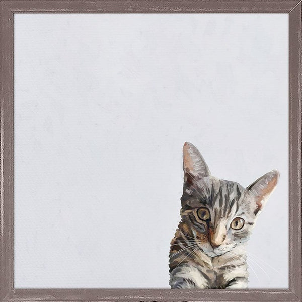 Feline Friends - Evie The Cat, Mini Framed Canvas