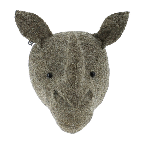 Felt Rhino Head, Mini