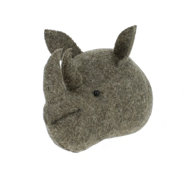 Felt Rhino Head, Mini
