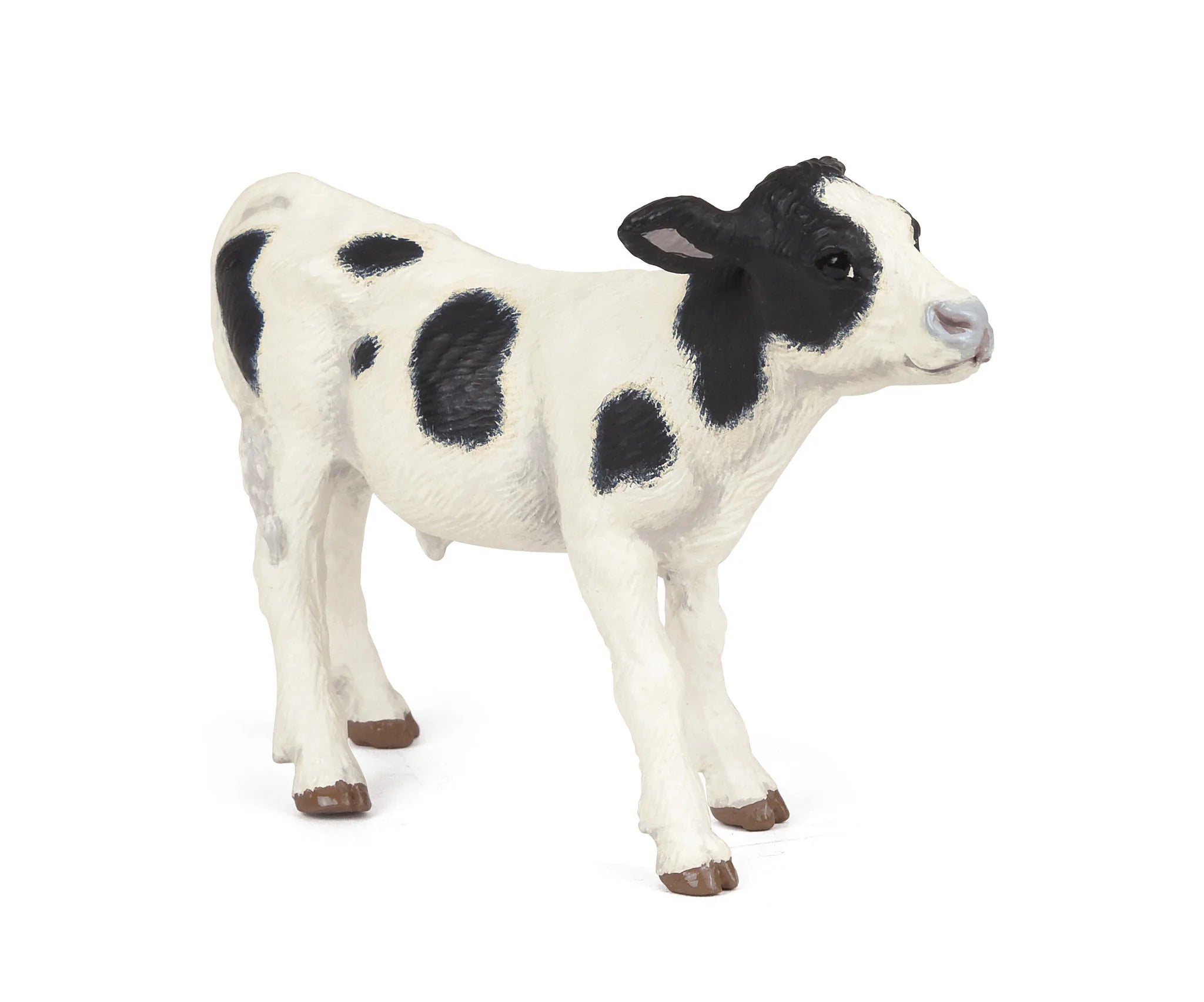 Figurine - Black And White Calf