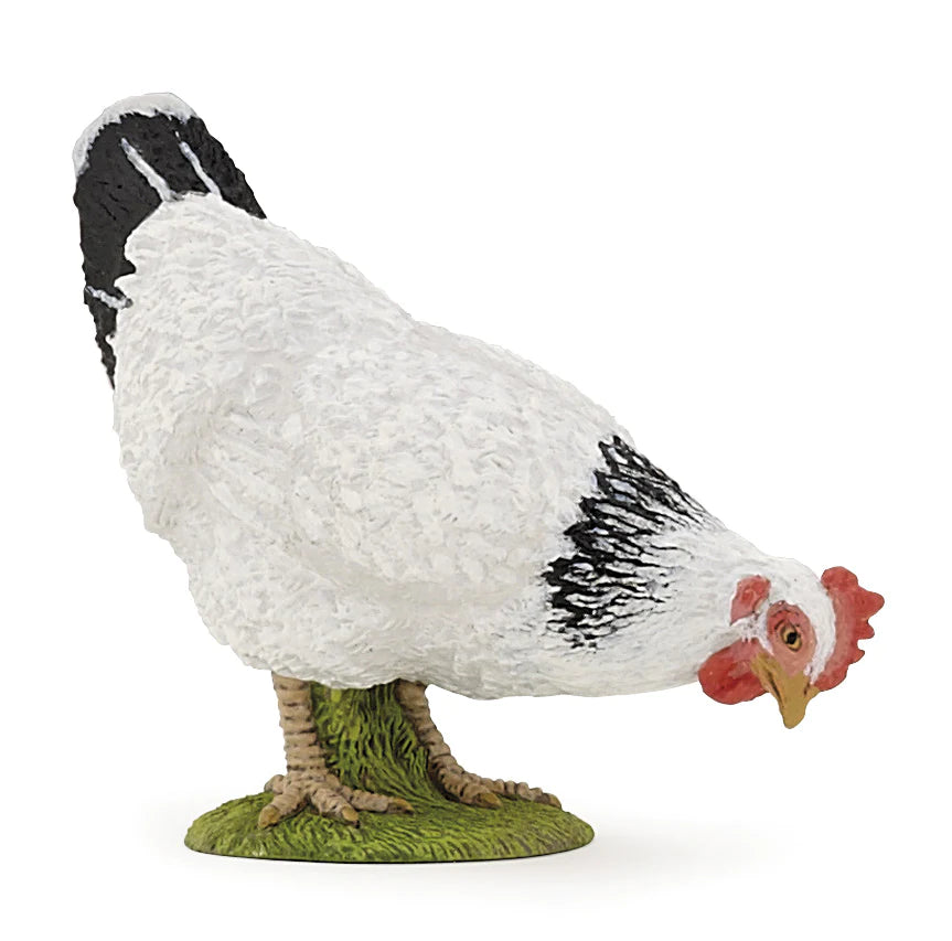 Figurine - Pecking White Hen