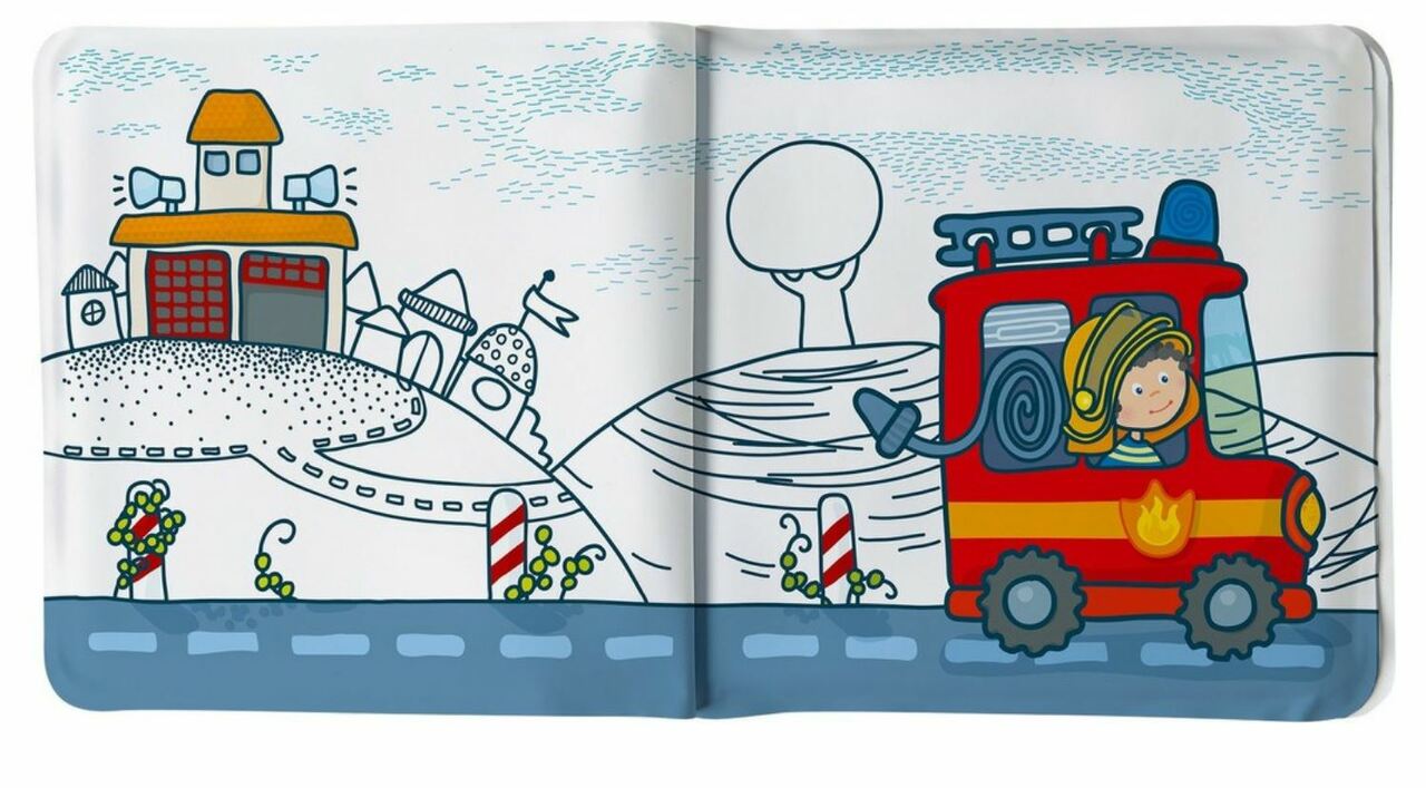 Haba Fire Brigade Magic Color Changing Bath Book
