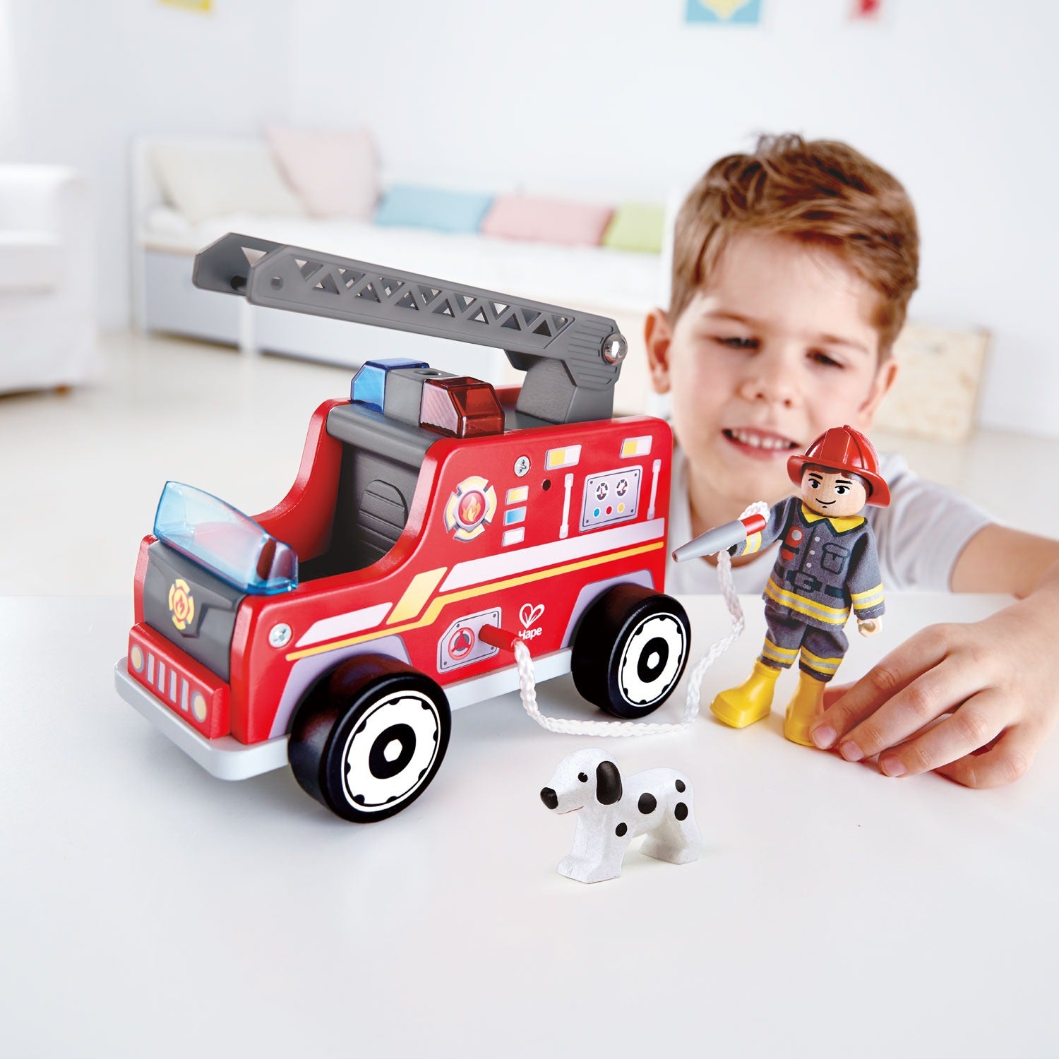 Hape Fire Truck Playset