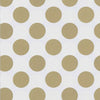 Gift Wrap Option: Gold Dots On White