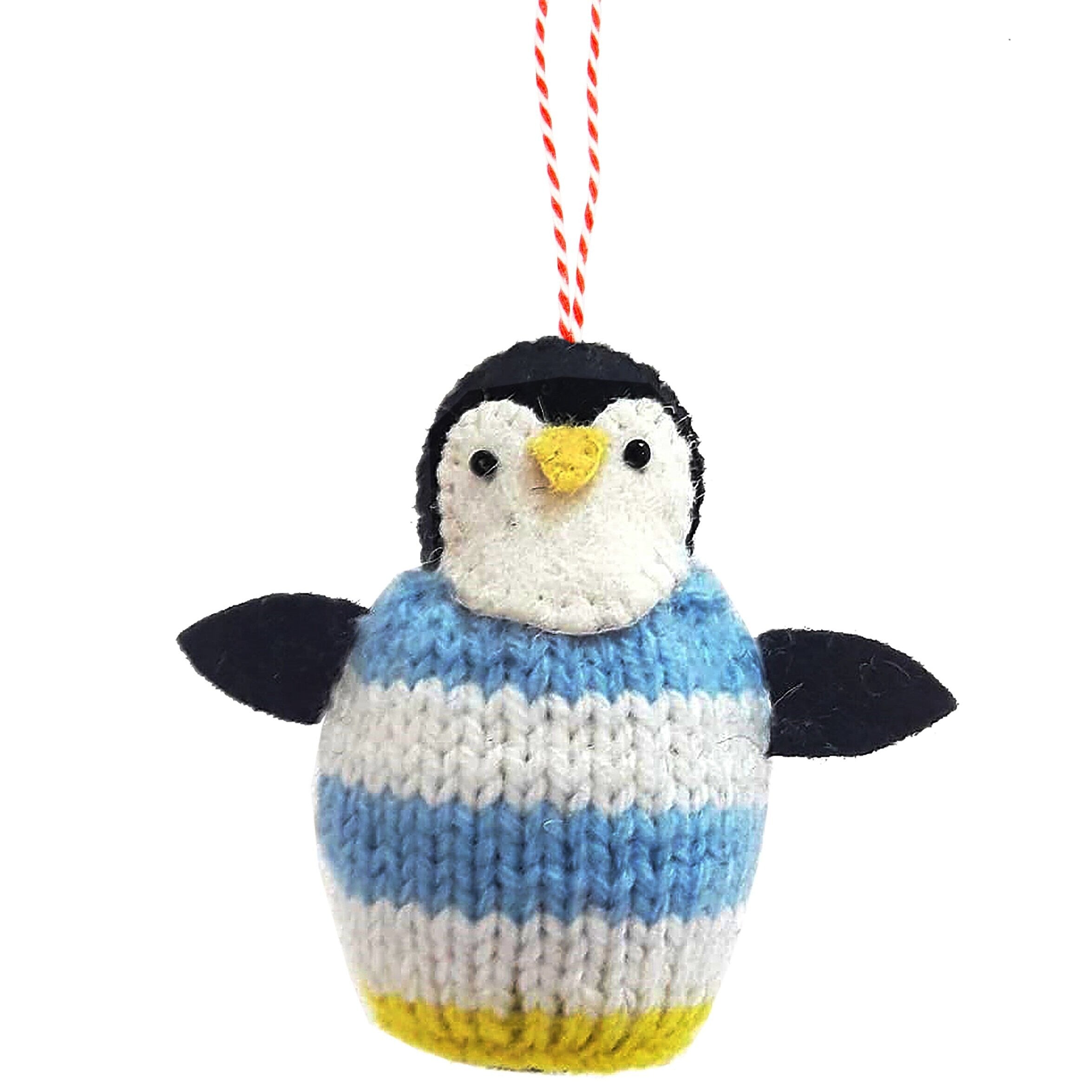 Hanging Penguin with Holiday Jumper