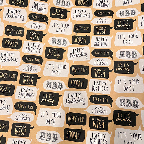 Gift Wrap Option: Happy Birthday Party