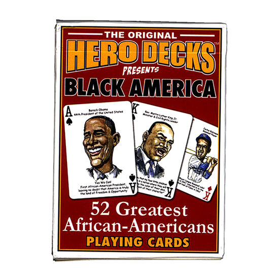Hero Decks Playing Cards - Black America
