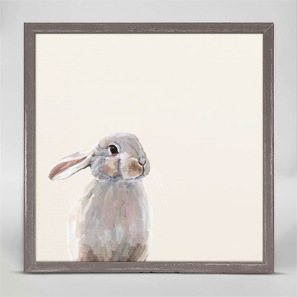 Humble Bunny, Mini Framed Canvas