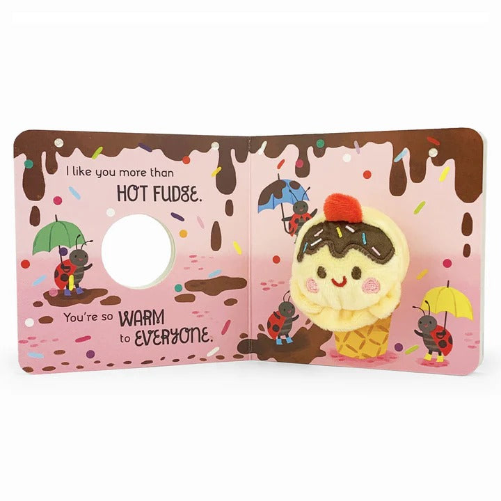 I Like You More Than Ice Cream Finger Puppet Book
