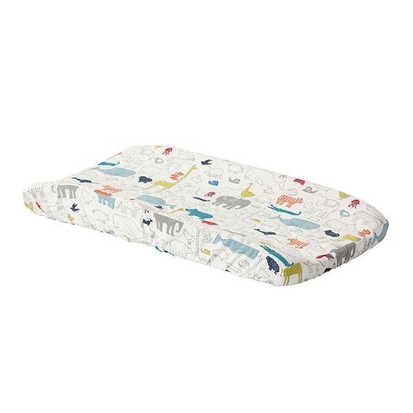 Noah's Ark Quilted Changing Pad Cover