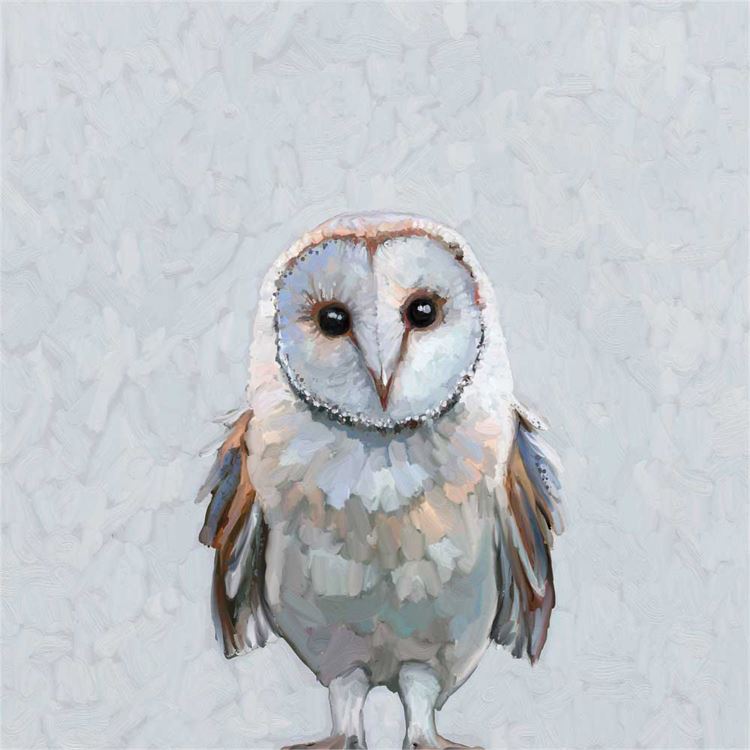In This Together Owl, Stretched Canvas Wall Art 18x18